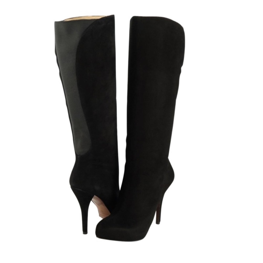 Black Yabbo Suede Tall Knee High